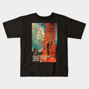 Haunted Places Himeji Castle Japan Art Nouveau Kids T-Shirt